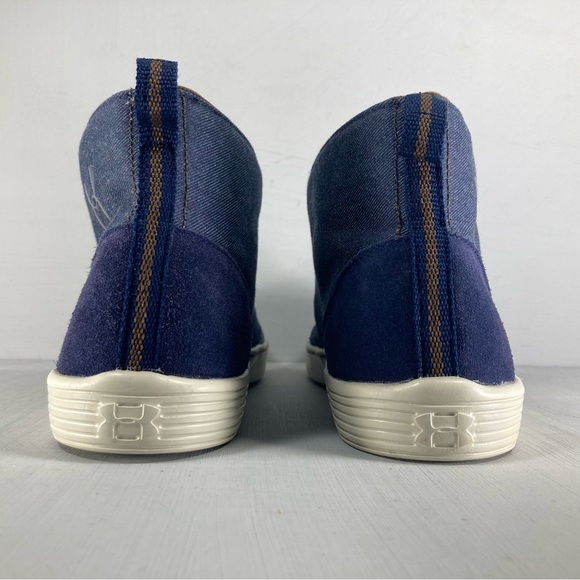 Under Armour Street Encounter Mid Denim Sneakers 1287194-410 Navy Blue Men 13 - Picture 6 of 9